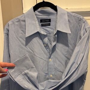 Nautica Men's Light Blue Dress Shirt